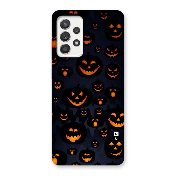 Pumpkin Smile Pattern Back Case for Galaxy A52