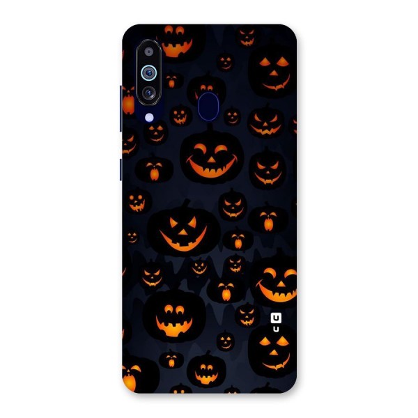 Pumpkin Smile Pattern Back Case for Galaxy A60