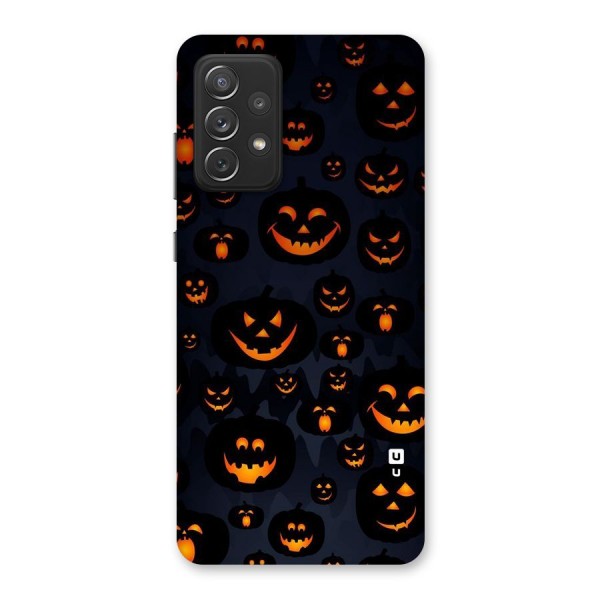 Pumpkin Smile Pattern Back Case for Galaxy A72