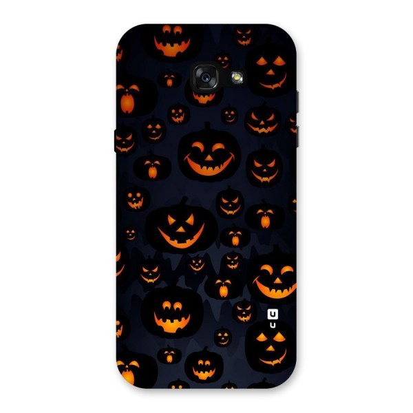 Pumpkin Smile Pattern Back Case for Galaxy A7 (2017)