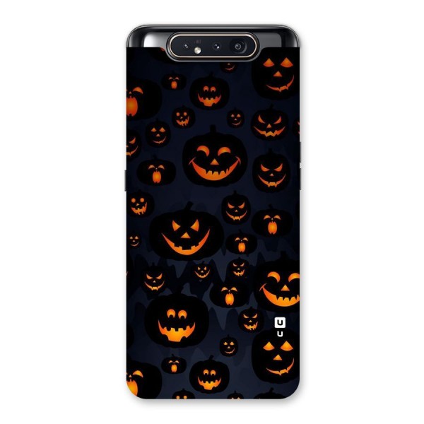 Pumpkin Smile Pattern Back Case for Galaxy A80