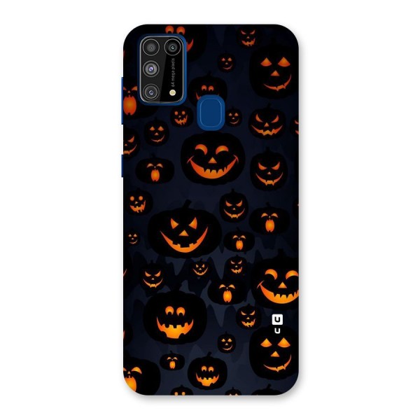 Pumpkin Smile Pattern Back Case for Galaxy F41