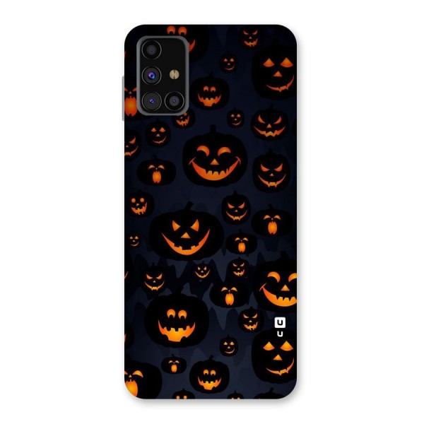 Pumpkin Smile Pattern Back Case for Galaxy M31s