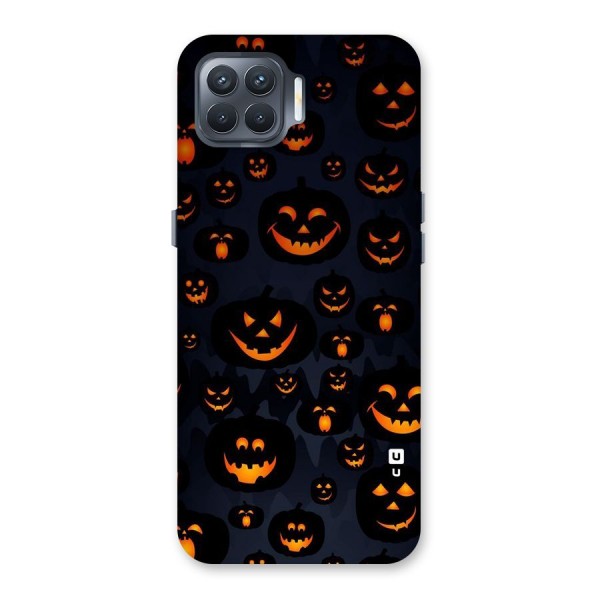 Pumpkin Smile Pattern Back Case for Oppo F17 Pro