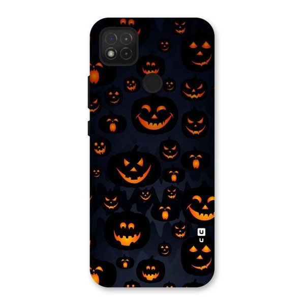 Pumpkin Smile Pattern Back Case for Redmi 9C