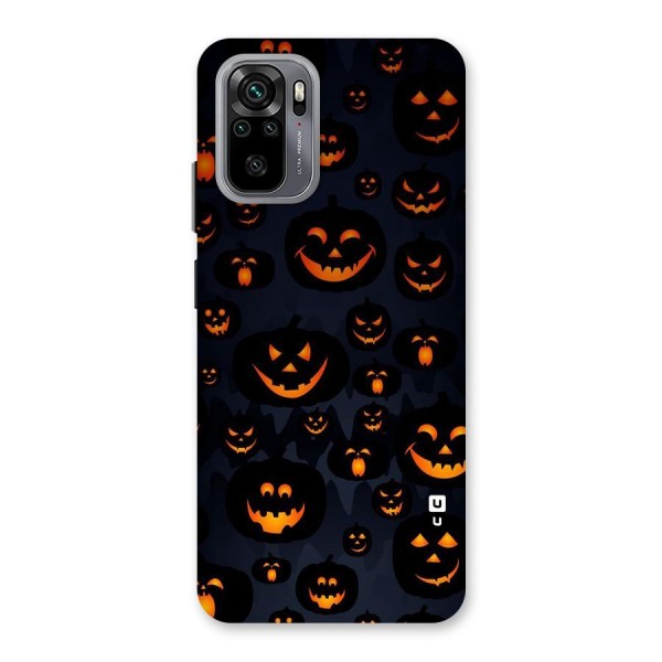 Pumpkin Smile Pattern Back Case for Redmi Note 10