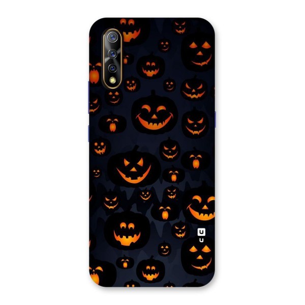 Pumpkin Smile Pattern Back Case for Vivo S1