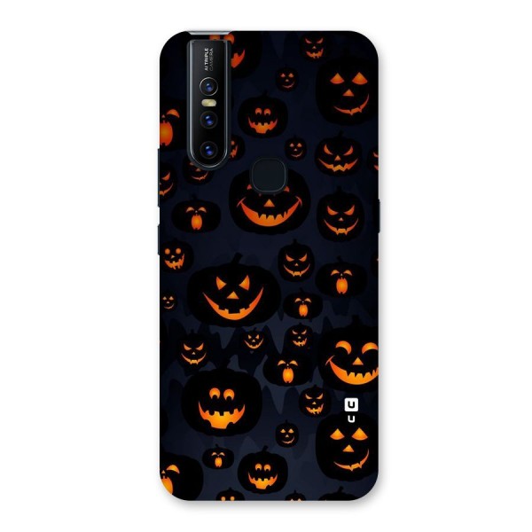 Pumpkin Smile Pattern Back Case for Vivo V15