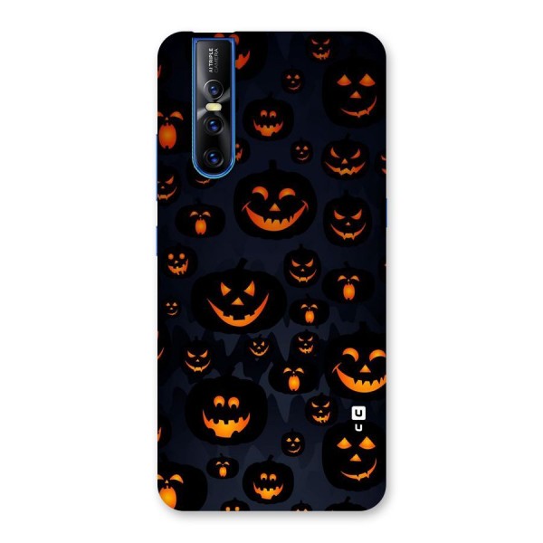 Pumpkin Smile Pattern Back Case for Vivo V15 Pro