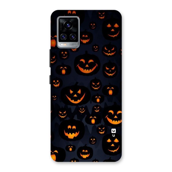 Pumpkin Smile Pattern Back Case for Vivo V20 Pro