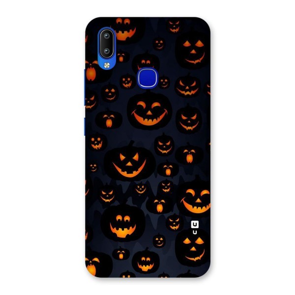 Pumpkin Smile Pattern Back Case for Vivo Y91