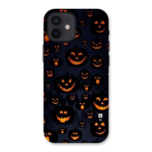 Pumpkin Smile Pattern Back Case for iPhone 12