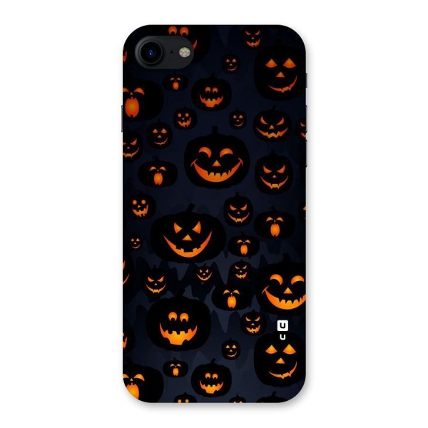 Pumpkin Smile Pattern Back Case for iPhone SE 2020