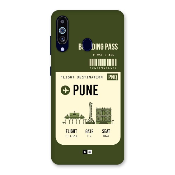 Pune Boarding Pass Back Case for Galaxy A60