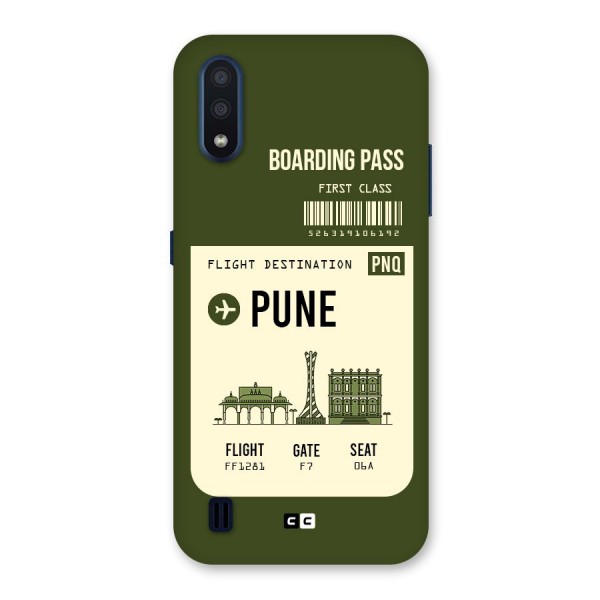 Pune Boarding Pass Back Case for Galaxy M01