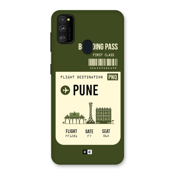 Pune Boarding Pass Back Case for Galaxy M21