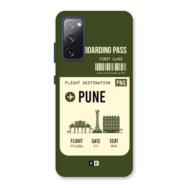 Pune Boarding Pass Back Case for Galaxy S20 FE