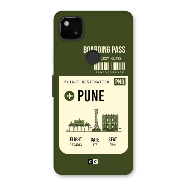 Pune Boarding Pass Back Case for Google Pixel 4a