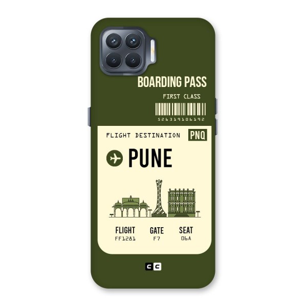 Pune Boarding Pass Back Case for Oppo F17 Pro