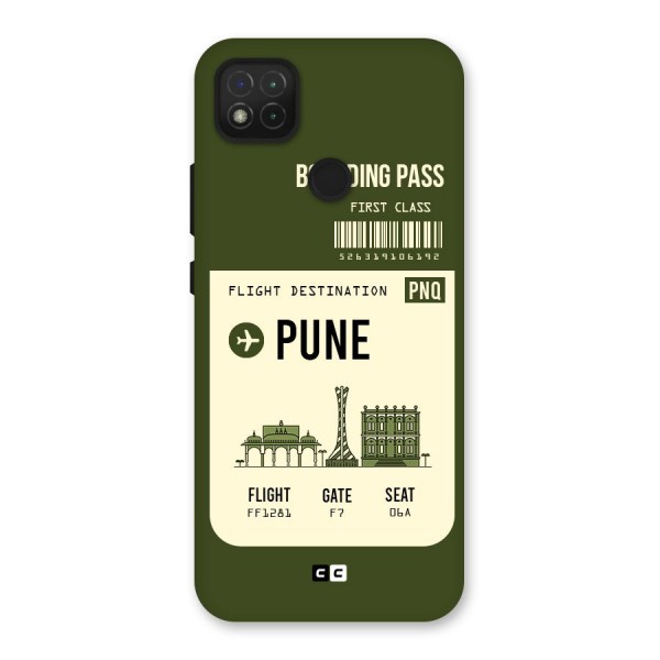 Pune Boarding Pass Back Case for Redmi 9C