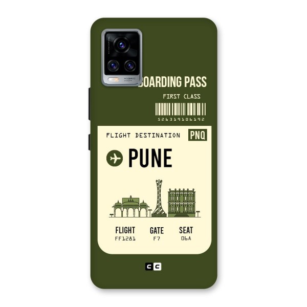 Pune Boarding Pass Back Case for Vivo V20 Pro