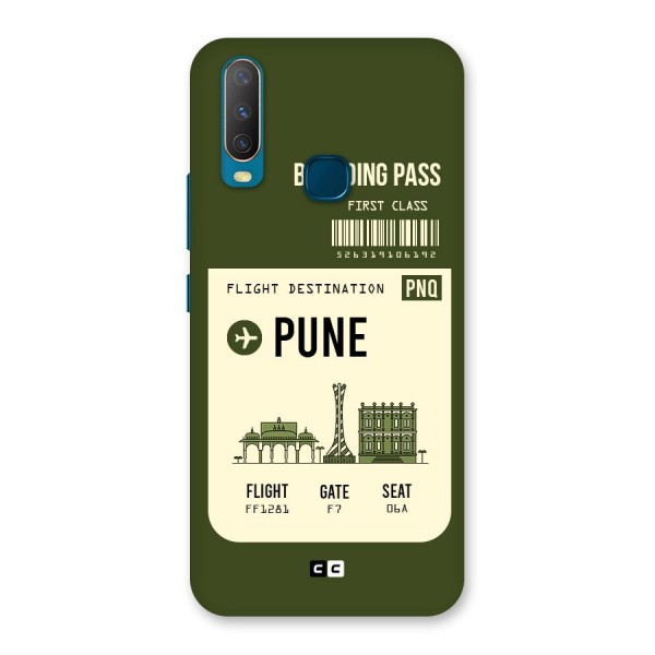 Pune Boarding Pass Back Case for Vivo Y12