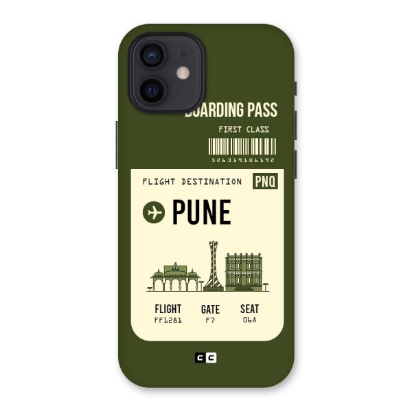 Pune Boarding Pass Back Case for iPhone 12