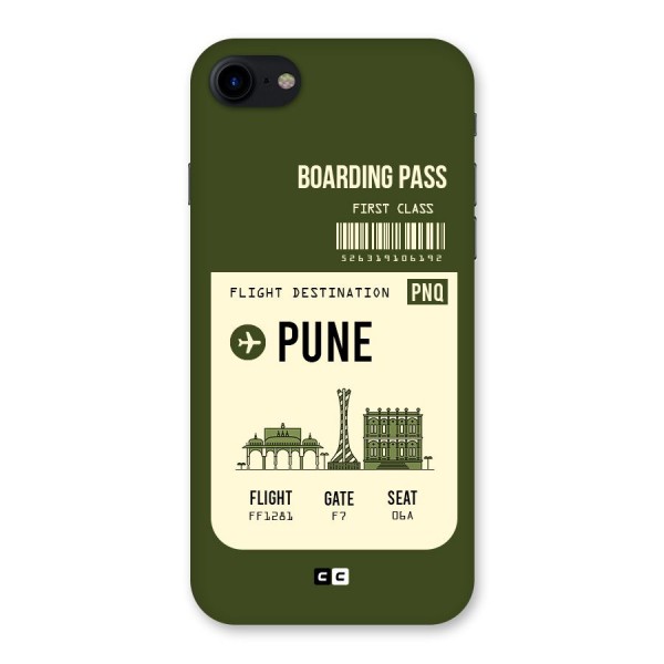 Pune Boarding Pass Back Case for iPhone SE 2020