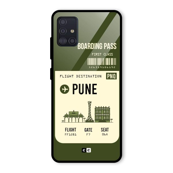 Pune Boarding Pass Glass Back Case for Galaxy A51