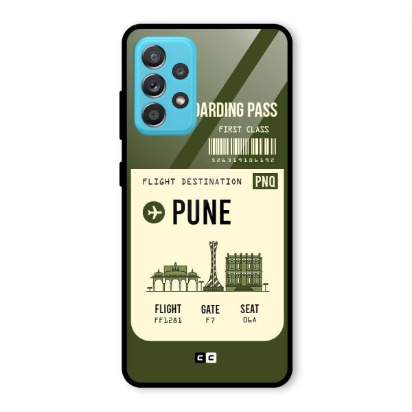 Pune Boarding Pass Glass Back Case for Galaxy A52