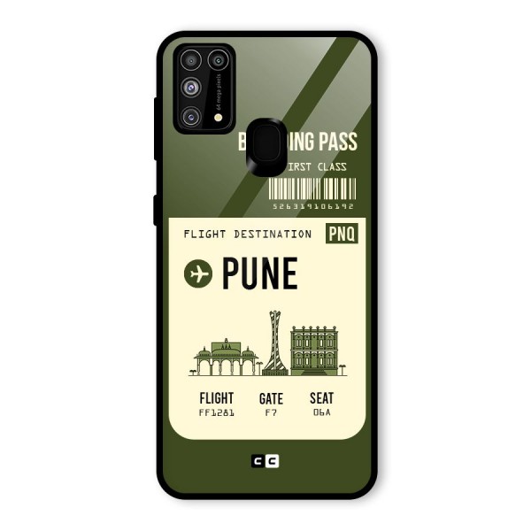 Pune Boarding Pass Glass Back Case for Galaxy F41