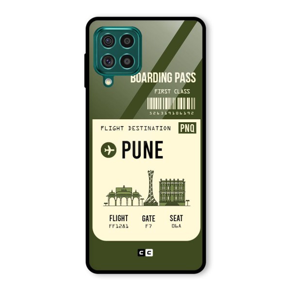 Pune Boarding Pass Glass Back Case for Galaxy F62