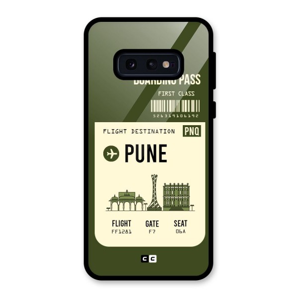 Pune Boarding Pass Glass Back Case for Galaxy S10e