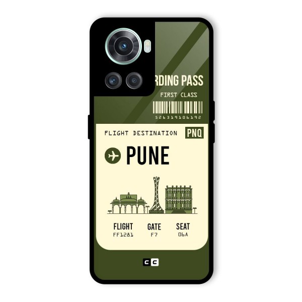 Pune Boarding Pass Glass Back Case for OnePlus 10R