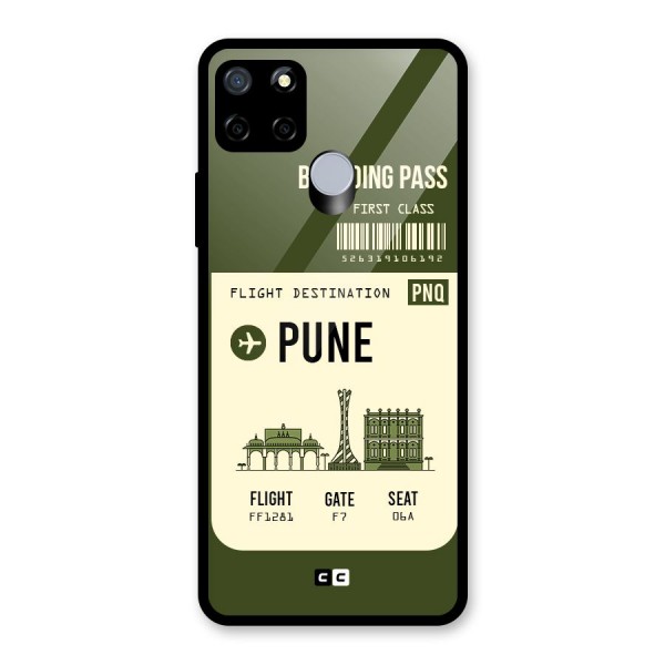 Pune Boarding Pass Glass Back Case for Realme C12