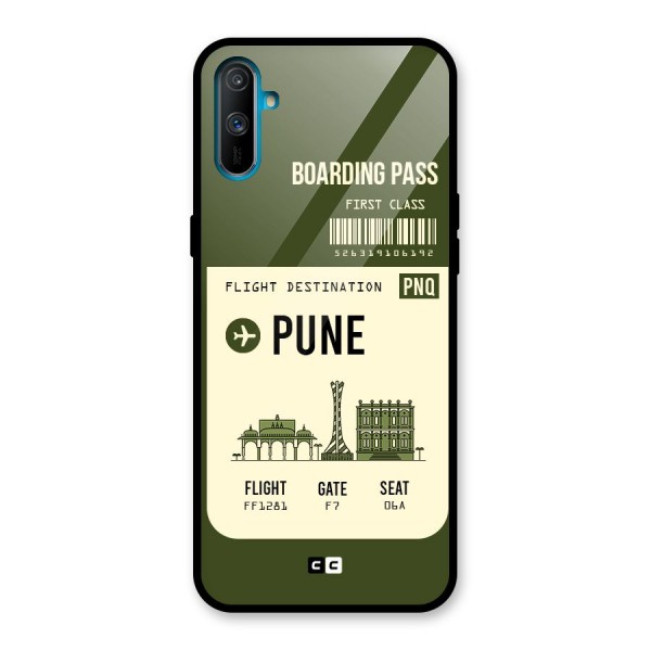 Pune Boarding Pass Glass Back Case for Realme C3