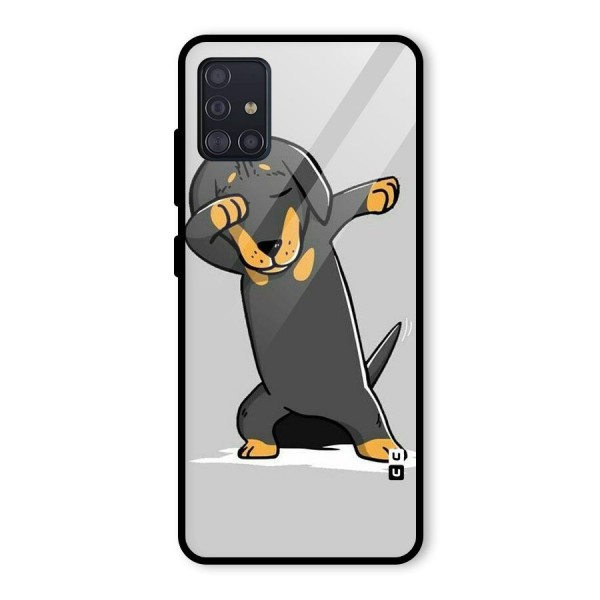 Puppy Dab Glass Back Case for Galaxy A51