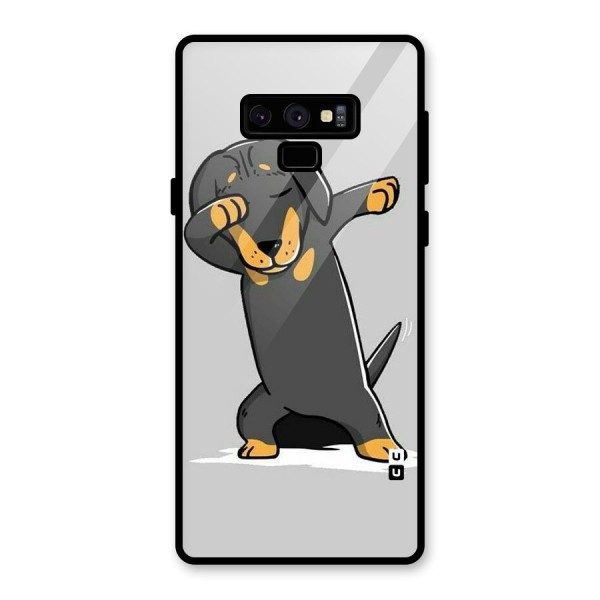 Puppy Dab Glass Back Case for Galaxy Note 9