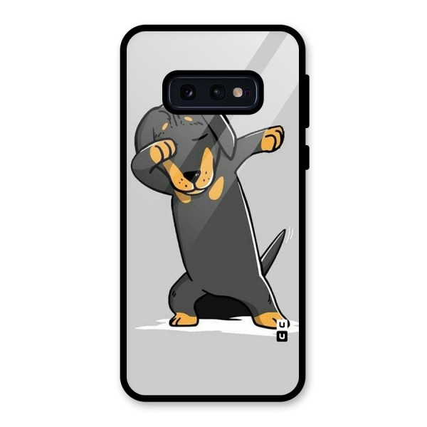 Puppy Dab Glass Back Case for Galaxy S10e