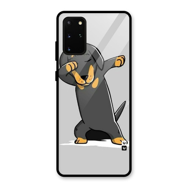 Puppy Dab Glass Back Case for Galaxy S20 Plus