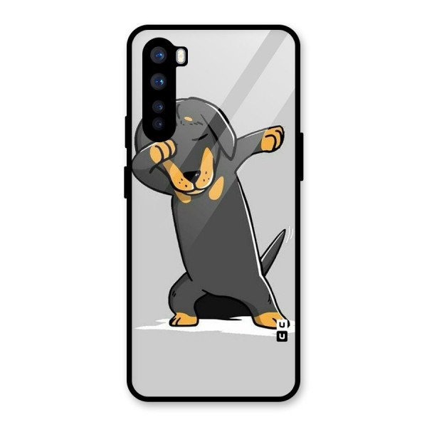 Puppy Dab Glass Back Case for OnePlus Nord