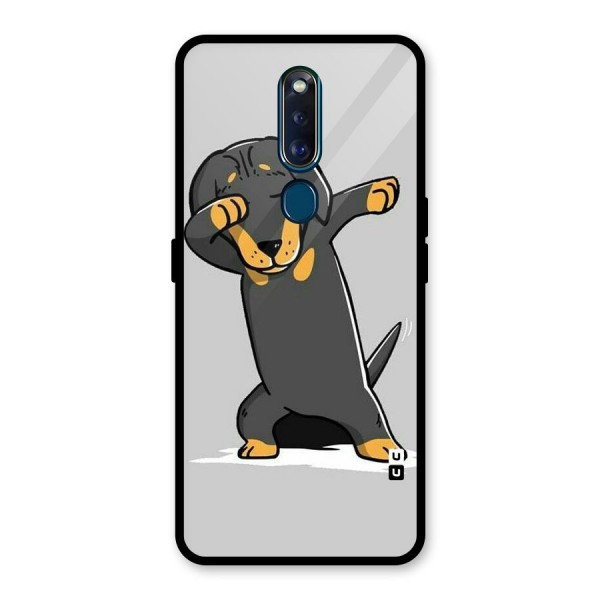 Puppy Dab Glass Back Case for Oppo F11 Pro