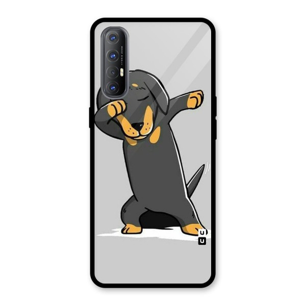 Puppy Dab Glass Back Case for Oppo Reno3 Pro