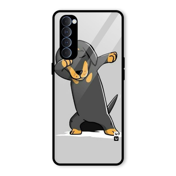 Puppy Dab Glass Back Case for Oppo Reno4 Pro