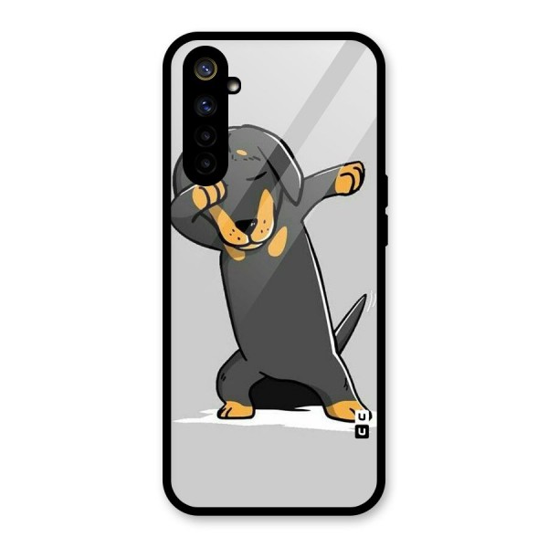 Puppy Dab Glass Back Case for Realme 6