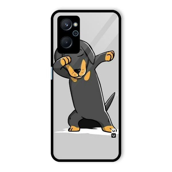 Puppy Dab Glass Back Case for Realme 9i