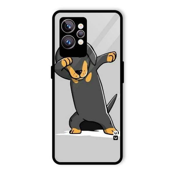 Puppy Dab Glass Back Case for Realme GT2 Pro