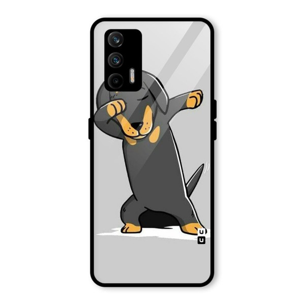 Puppy Dab Glass Back Case for Realme X7 Max