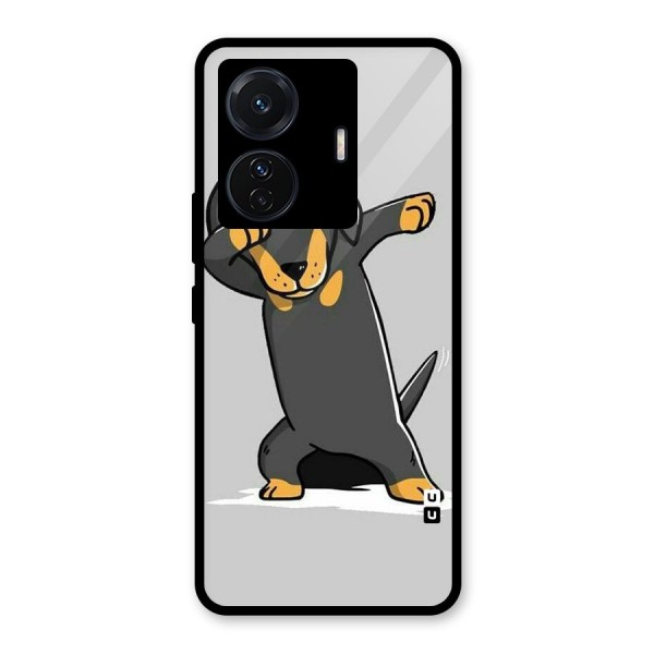 Puppy Dab Glass Back Case for Vivo T1 Pro