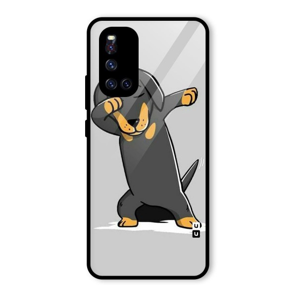 Puppy Dab Glass Back Case for Vivo V19